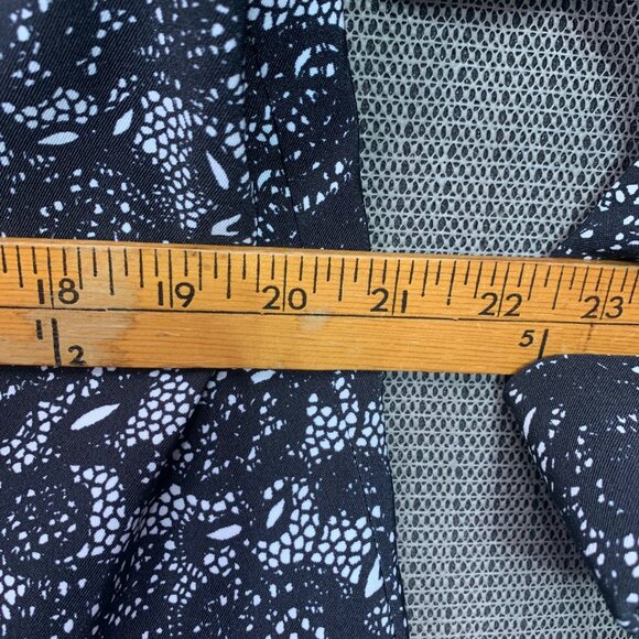 Elementz Womens Black & White Floral Open Front Jacket - Size L - Picture 7 of 8